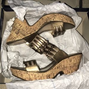 Croft and Barrow Metallic Wedges
